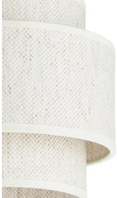 Lustră suspendată pe cablu BOHO, 1x E27/60W/230V, Ø 40 cm, alb