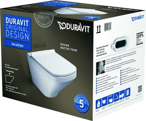 Duravit DuraStyle vas wc cu capac soft-close agăţat alb 45520900A1