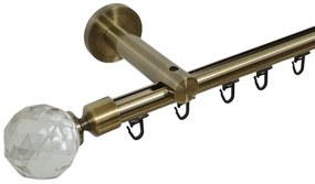 Galerie SIMPLA PRINDERE PERETE TEAVA PROFIL 19 MM -KULA CRYSTAL- AUR ANTIC (Alege marime: 400 cm)