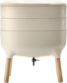 Coș pentru compost bej Urbalive – Plastia