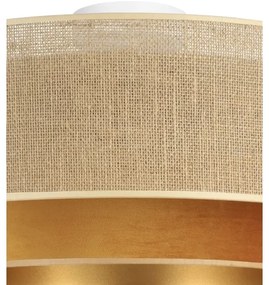 Plafonieră SARTA 1xE27/60W/230V Ø 45 cm cupru/iută