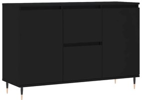 827197 vidaXL Servantă, negru, 104x35x70 cm, lemn prelucrat