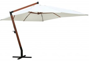 vidaXL Umbrelă de soare 300 x 400 cm, alb