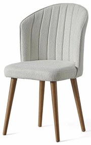 Set de scaune de sufragerie Rubi Cream și Walnut,4 buc., 4 buc