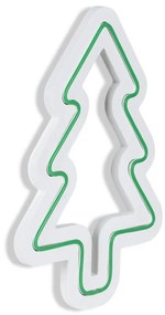Decoratiune luminoasa LED de perete Christmas Pine Verde 21x30x2 cm
