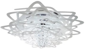 Lustra design Art Deco unicat realizata manual Aurora Large alb