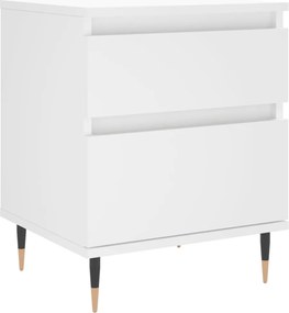 vidaXL Noptieră, alb, 40x35x50 cm, lemn prelucrat