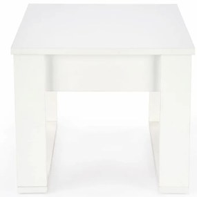 Masuta de cafea Nea patrata alba L60 cm