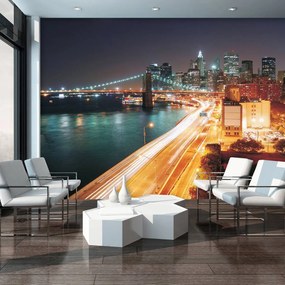 Fototapet - New York City Urban Brooklyn Bridge (254x184 cm)