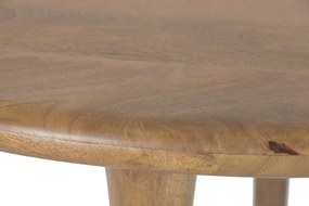 Masă rotundă din lemn de mango, 115×76 cm, „Natural"