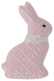 Platou Pink White Bunny 25 x 16 cm
