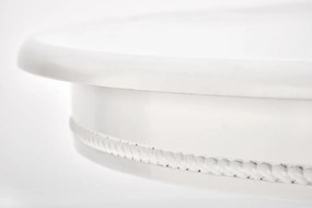 Set masa extensibila William alba L90-124 cm + 4 scaune Verdi gri/alb