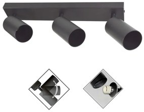 Lampă spot FARGO 3xGU10/30W/230V negru