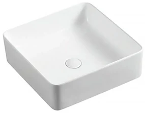 Lavoar pe blat Fluminia Titan alb 37 cm