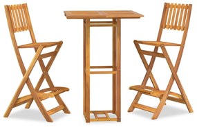 3104961 vidaXL Set de bar de exterior, 3 piese, lemn masiv de acacia