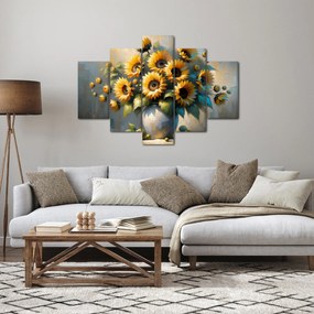 Tablou – Vază cu floarea-soarelui (150x105 cm)
