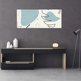 Tablou - Ilustrație de frunze (120x50 cm)