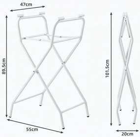 Cada de baie pliabilă pentru copii VAIANA PREMIUM cu șezlong și suport - mai multe culori Gri