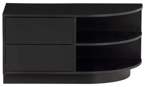 Comodă TV modulară neagră din lemn masiv de pin 156x40 cm Finca – WOOOD