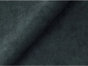 Canapea albastră cu tapițerie din catifea 255 cm Aloha – Makamii