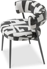 Scaun dining design LUX Folsom, Brooklyn black