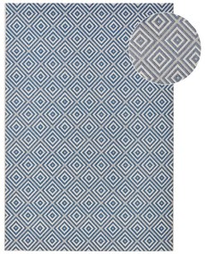Covor de exterior NORTHRUGS Karo, 140 x 200 cm, albastru