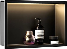 RAFT BAIE INCASTRAT PERETE LED 30x45 black