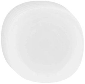 Set de farfurii întinse din sticlă opal Altom White harmony 28 cm, 6 buc