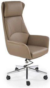 Scaun de birou Ederson piele ecologica cappuccino H131 cm