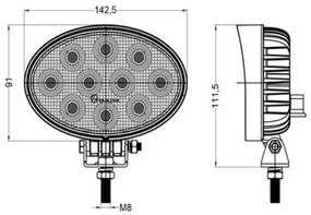 Spot LED auto OSRAM LED/40W/10-30V IP68 5700K