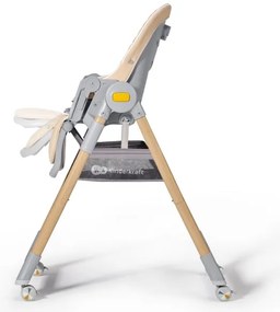 Scaun de masă 2 în 1 pentru copii LASTREE bej/gri KINDERKRAFT