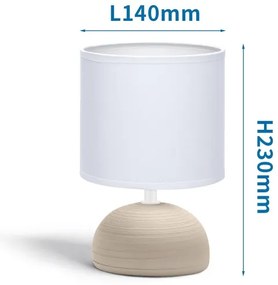 Lampă de masă 1xE14/40W/230V maro/albă Aigostar