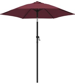 Umbrela de soare, rosu burgund, 200 x 211 cm, aluminiu Burgundy