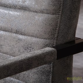 Bancheta design industrial vintage, Imperial 160cm, gri A-38199 VC