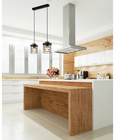 Lustră pe cablu GLOB 2xE27/40W/230V neagră