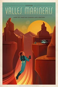 Reproducere Valles Mariners Space X (Retro Intergalactic Travel on Mars)