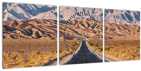 Tablou - Death Valley, Kalifornie, USA (cu ceas) (90x30 cm)