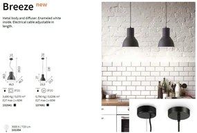 Pendul design industrial BREEZE SP1 BIG negru 232041 IDL