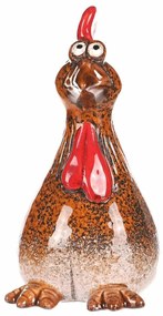 Decorațiuni de grădină pentru gard Găină, 8 x 8 x16 cm, ceramică, 16 cm