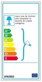 LAMPADAR / Lampa de podea pivotant Extenso alb A-20140 VC