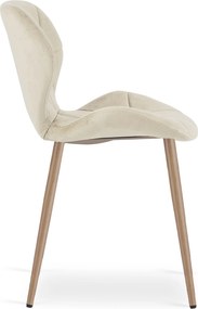 Scaun de masa MANGO VELVET, bej deschis
