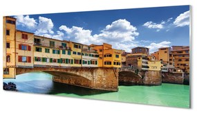 Tablouri acrilice clădiri Italia Râul Poduri