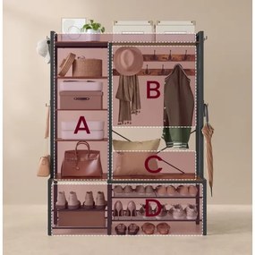 Cuier de podea NAVOR maro/negru