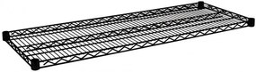 Polita pentru rafturi depozitare modulare negru mat din metal, 120x45 cm, Lux Bizzotto