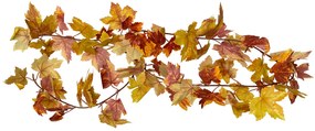 Ghirlanda cu frunze artificiale Ginny 170cm, Ruginiu