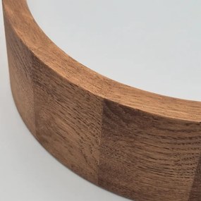 Brilagi - Plafonieră LED RGBW dimabilă CARVALHO 1xE27/15W/230V Wi-Fi, stejar, Ø 27,5 cm