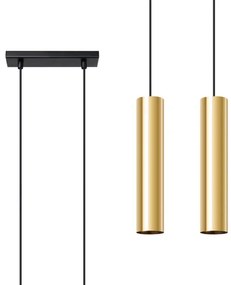 Lustră pe cablu Sollux SL.1241 LAGOS 2xGU10/10W/230V auriu