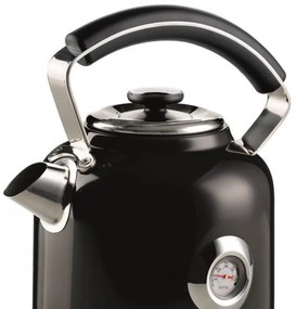 Cana electrica Ariete MODERNA 2854/02, 2000W, 1.7 L, Timer, 360° rotire, Filtru detasabil, Negru