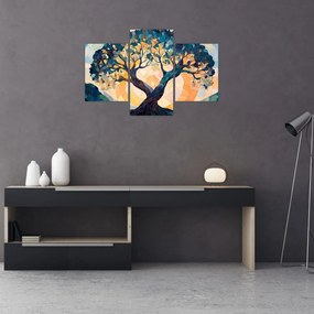 Tablou – Mozaic – soare și arbore II. (90x60 cm)
