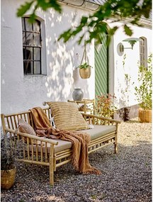 Canapea de grădină bej natural din bambus Sole – Bloomingville